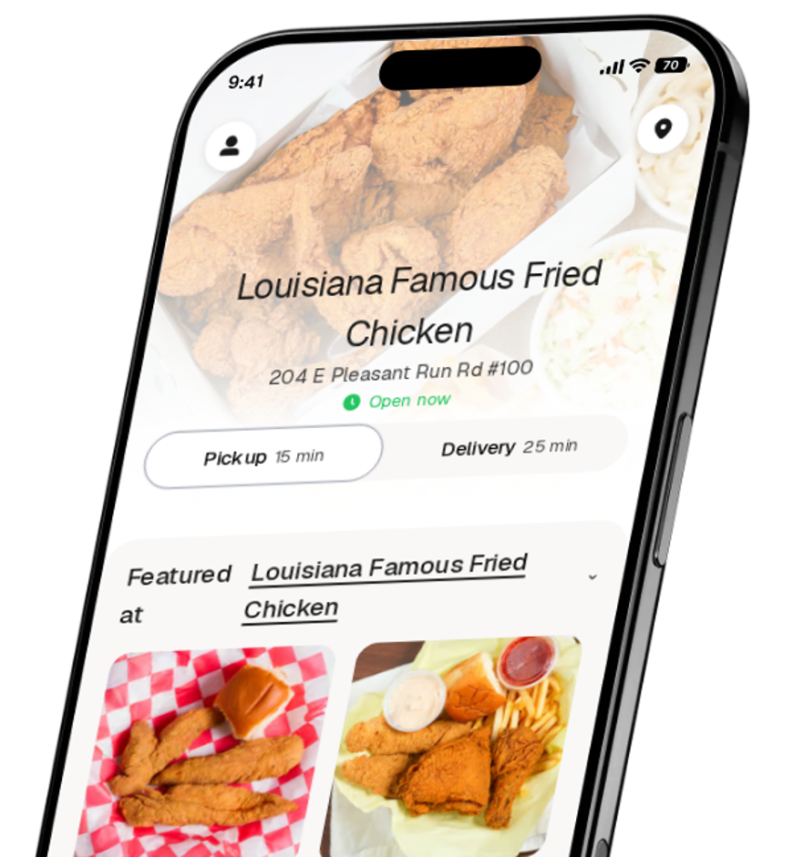 Louisiana Famous Fried Chicken app preview